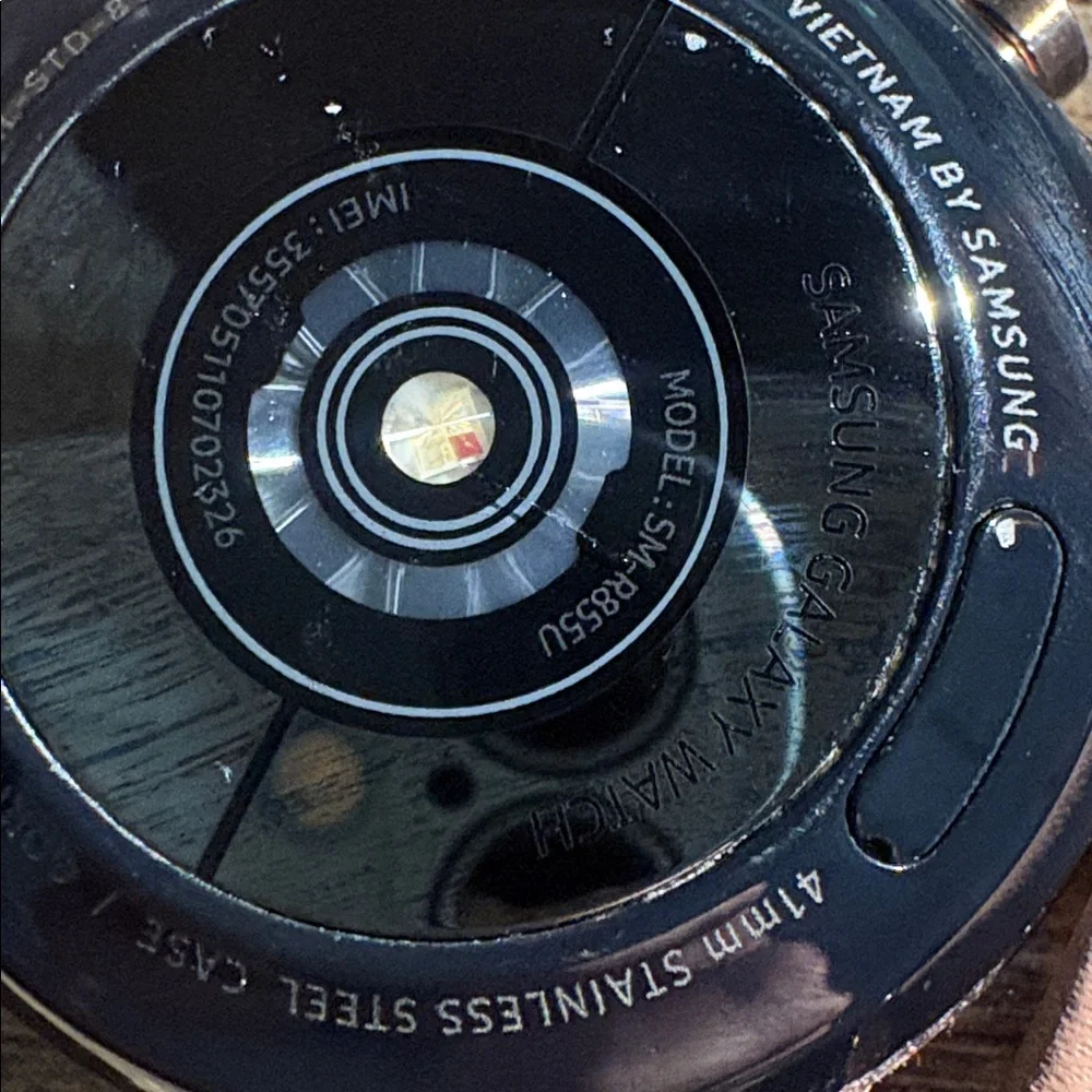 Samsung smartwatch viewing tan